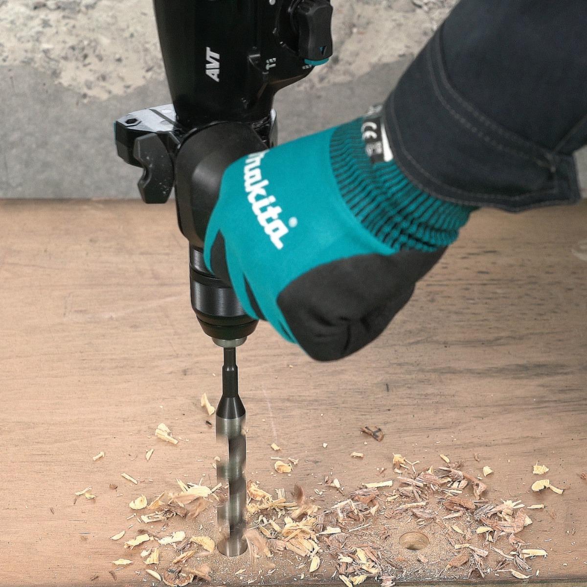 Makita HR012GZ03 40V Max XGT Brushless SDS-Plus Rotary Hammer Drill with 1 x 8.0Ah Battery, Charger Dust Collector & Case