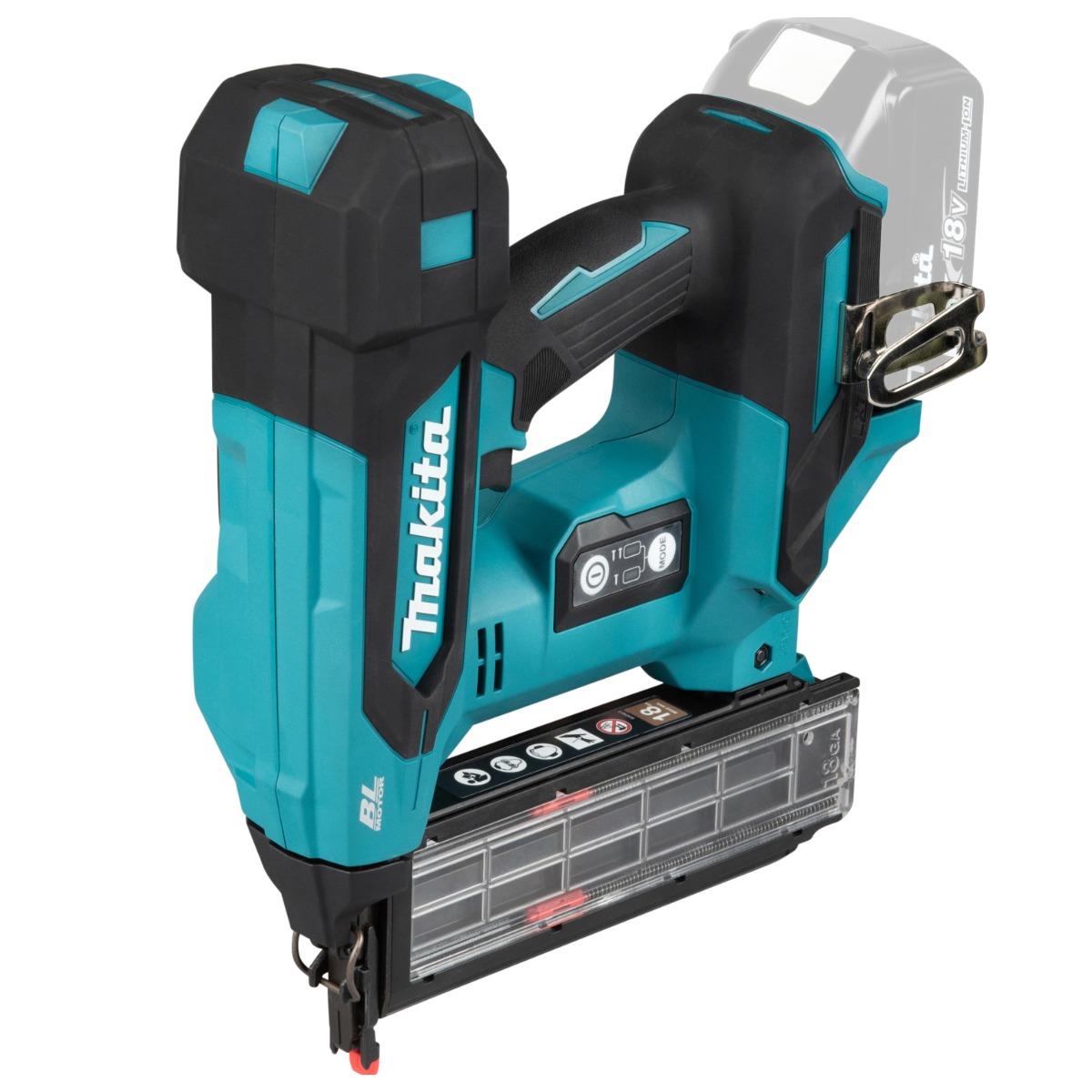 Makita DBN501ZJ 18V Brushless 18G Brad Nailer with 1 x 9.0Ah Battery Charger & Case