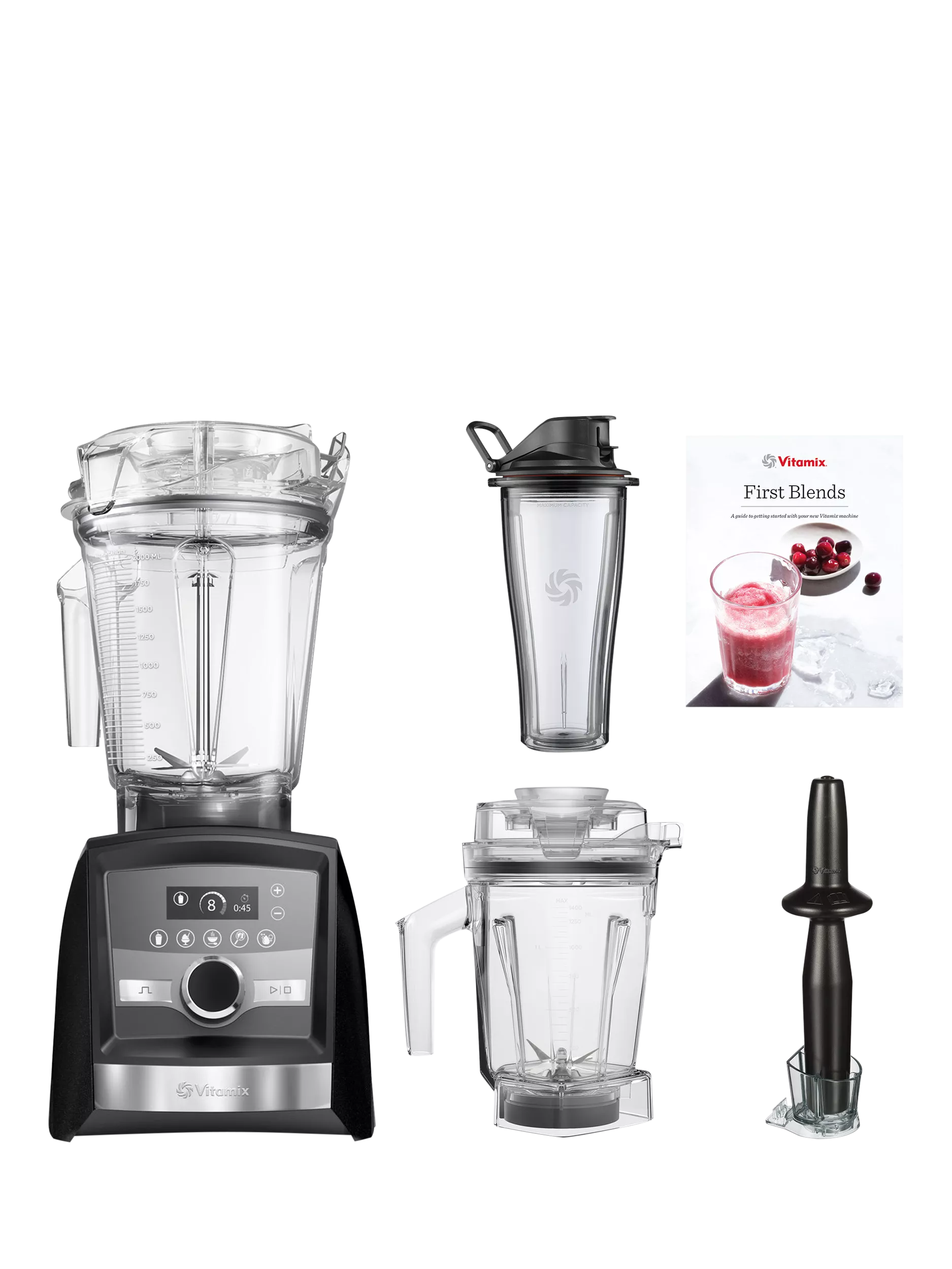 Vitamix Blender With All Accessories Vitamix A3500i Food Blender Set, All inclusive package Anniversary pack Graphite