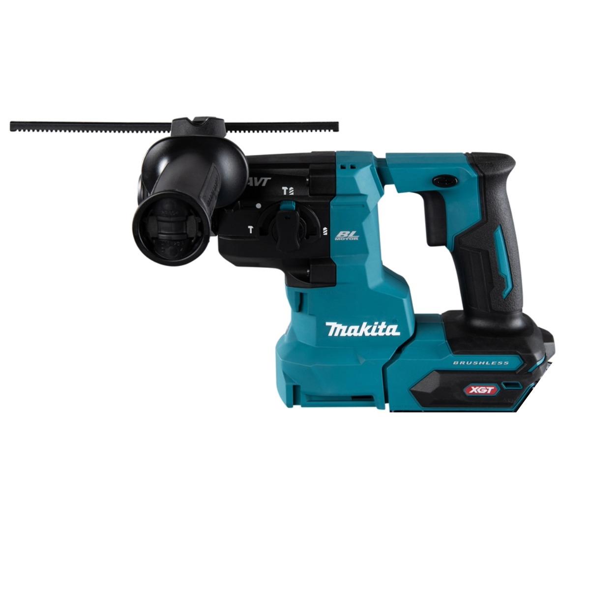 Makita HR010GZ 40V Max XGT Brushless SDS-PLUS Rotary Hammer Drill with 2 x 4.0Ah Battery Charger & Bag