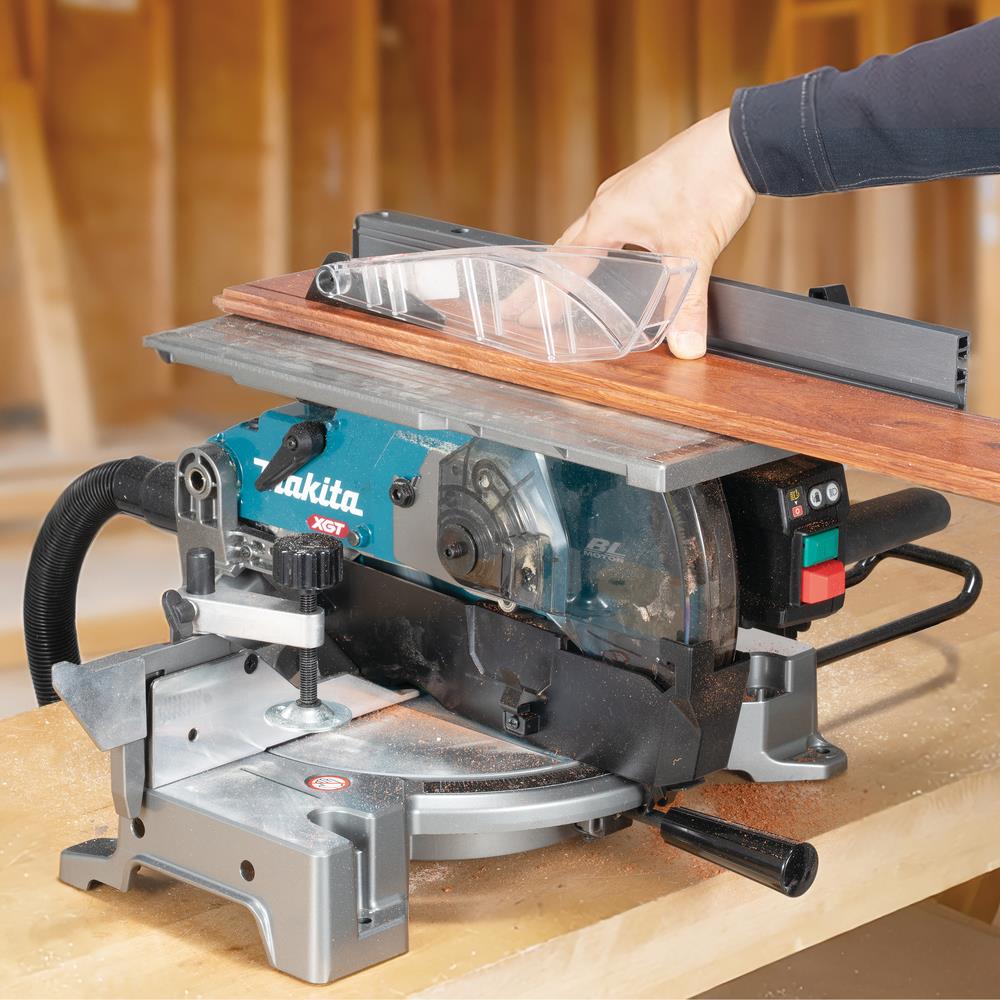 Makita LH001GZ 40V Max XGT Brushless 260mm Table Top Mitre Saw with 1 x 4.0Ah Battery & Charger