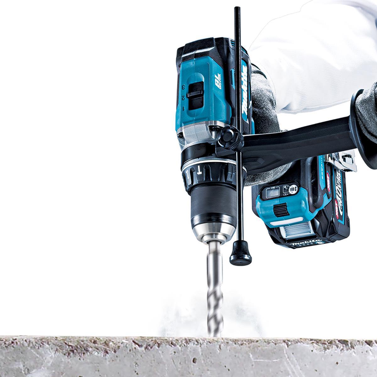 Makita DK0249G201 40V Max XGT Combi Drill & Impact Driver Combo Kit With 2 x 4.0Ah Batteries, Charger In Case