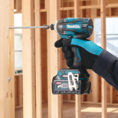 Makita DK0249G201 40V Max XGT Combi Drill & Impact Driver Combo Kit With 2 x 4.0Ah Batteries, Charger In Case
