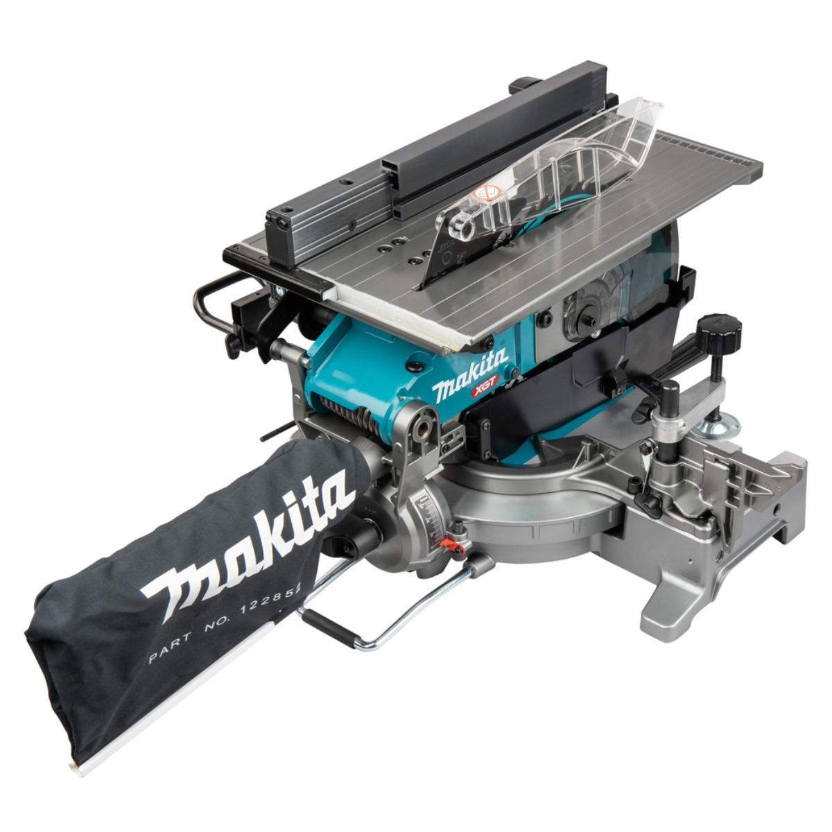 Makita LH001GZ 40V Max XGT Brushless 260mm Table Top Mitre Saw with 2 x 4.0Ah Battery & Charger