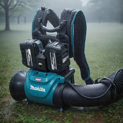Makita UB004GZ 40V Max XGT Brushless Backpack Leaf Blower with 2 x 4.0Ah Battery & Charger