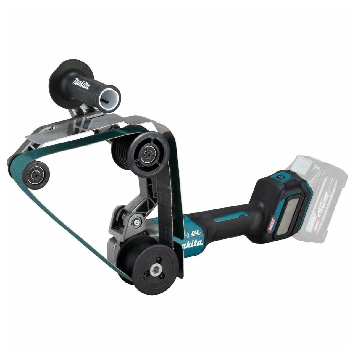 Makita BS002GZ 40V Max XGT Brushless Pipe Belt Sander with 2 x 5.0Ah Battery & Charger