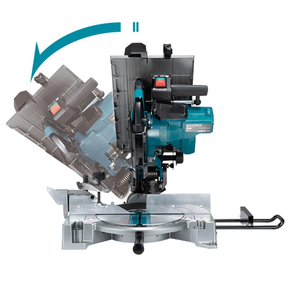 Makita LH001GZ 40V Max XGT Brushless 260mm Table Top Mitre Saw with 1 x 5.0Ah Battery & Charger