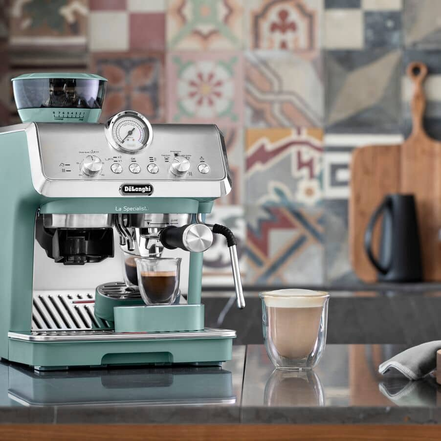 Delonghi EC9155.GR La Specialista Arte Compact Manual Bean to Cup Coffee Machine Green