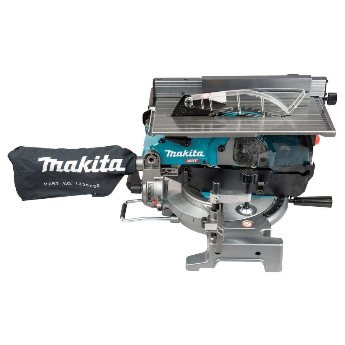Makita LH001GZ 40V Max XGT Brushless 260mm Table Top Mitre Saw with 1 x 4.0Ah Battery & Charger