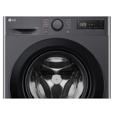 LG F4Y510GBLN1 10kg Steam 1400 Spin Freestanding Front Loading Washing Machine Slate Grey